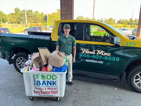 Weed Man Innisfil & Alliston Donate 357 Pounds of Food to Innisfil Community Church